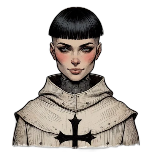 jacket, face, staff, mask, concept art, fantasy art, comic book art, pixel art transparent PNG cut-out