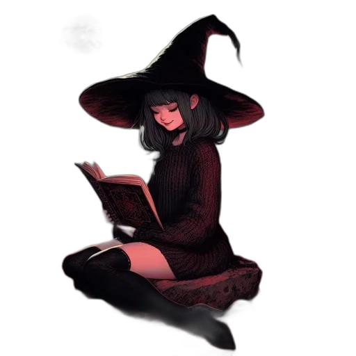 hat, dress, staff, creature, pixel art, fantasy art, concept art, watercolor transparent PNG cut-out