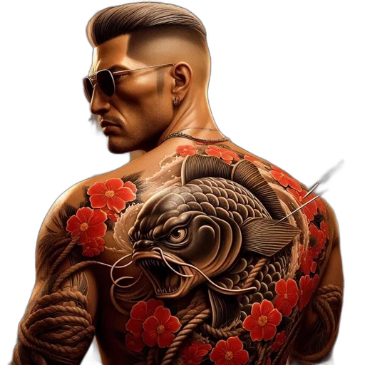cyberpunk, photorealistic, concept art, fantasy art, individual, distinctive, hairstyle, wears transparent PNG cut-out