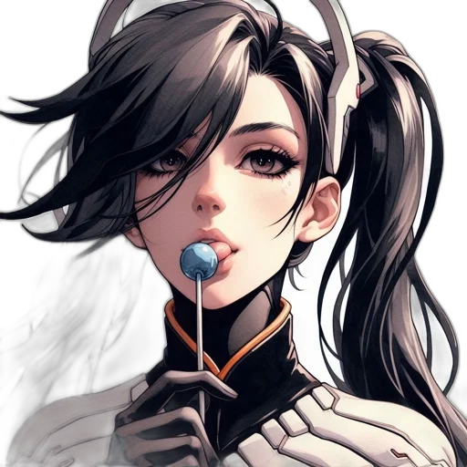 face, mask, staff, robot, anime, concept art, fantasy art, comic book art transparent PNG cut-out