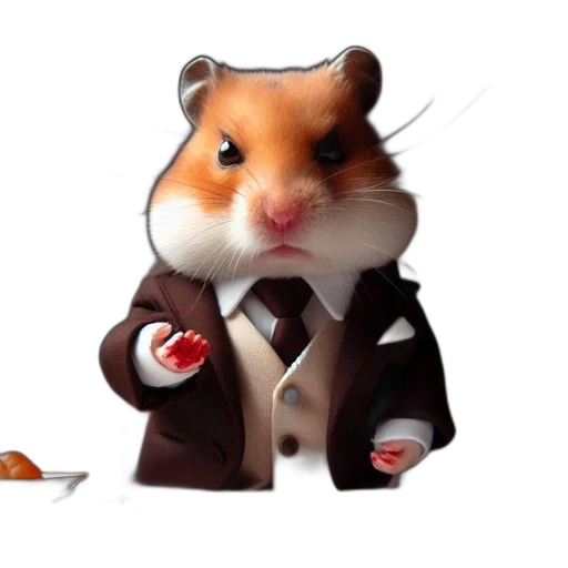 staff, animal, food, concept art, 3d render, photorealistic, cartoon, hamster transparent PNG cut-out