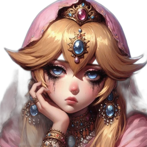 crown, face, jewelry, mask, fantasy art, concept art, anime, pixel art transparent PNG cut-out