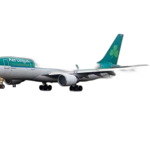 weapon, staff, green, white, aer, lingus, airplane, runway transparent PNG cut-out