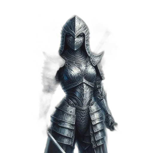 sword, weapon, dress, staff, fantasy art, concept art, comic book art, 3d render transparent PNG cut-out
