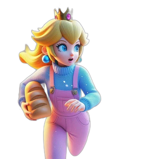 3d render, concept art, fantasy art, vaporwave, pastel, snowy, city, princess-like transparent PNG cut-out