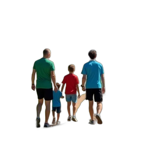 umbrella, 3d render, concept art, photorealistic, pixel art, group, people, walking transparent PNG cut-out