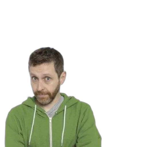 staff, jacket, face, hair transparent PNG cut-out