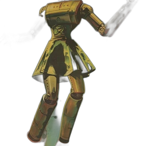 robot, staff, weapon, sword, concept art, 3d render, fantasy art, watercolor transparent PNG cut-out