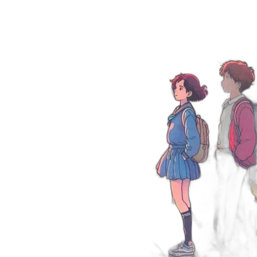 dress, jacket, concept art, watercolor, anime, pixel art, fog, neon lights transparent PNG cut-out