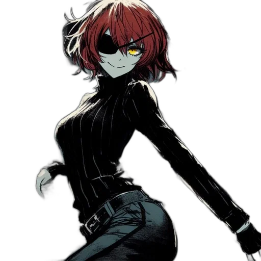 jacket, mask, staff, weapon, concept art, comic book art, anime, cartoon transparent PNG cut-out