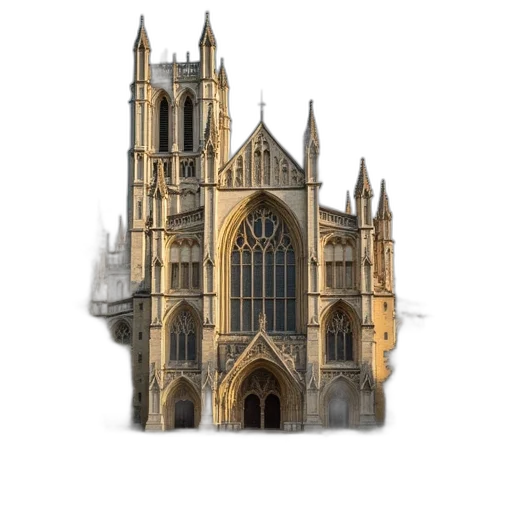 building, crown, 3d render, photorealistic transparent PNG cut-out