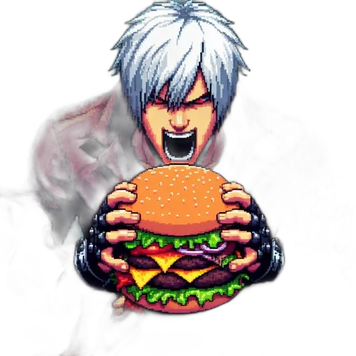 food, creature, animal, pixel art, concept art, photorealistic, comic book art, pixel transparent PNG cut-out