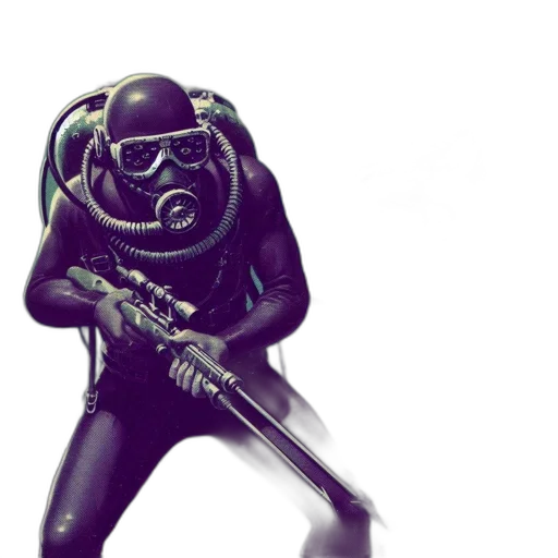 robot, weapon, mask, creature, concept art, cyberpunk, comic book art, fantasy art transparent PNG cut-out