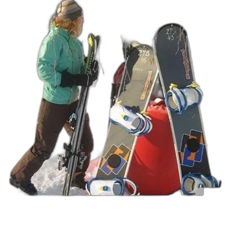 jacket, staff, photorealistic, concept art, snow, person, green, brown transparent PNG cut-out