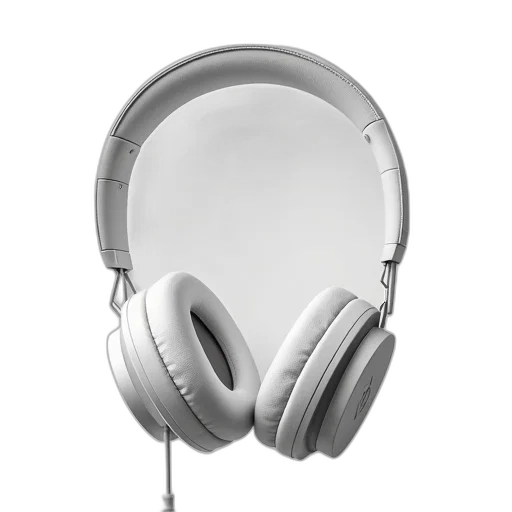 photorealistic, pair, beats, dre, white, headphones transparent PNG cut-out