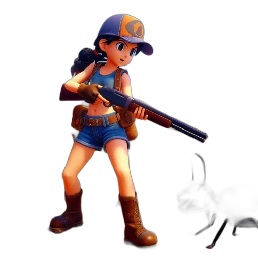 weapon, staff, concept art, pixel art, 3d render, cartoon, post-apocalyptic, setting transparent PNG cut-out