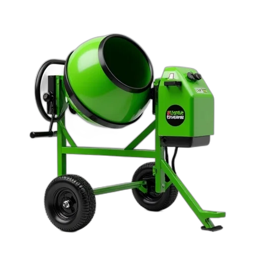 robot, staff, 3d render, concept art, green, black, portable, concrete transparent PNG cut-out