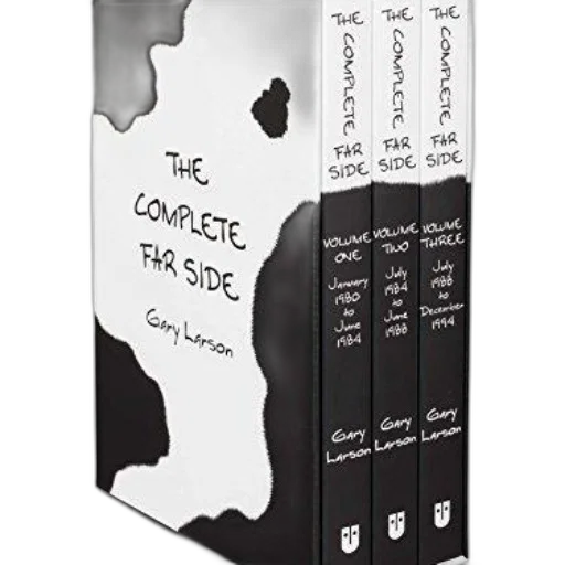 complete, far, side, gary, larson, three-volume, set, featuring transparent PNG cut-out