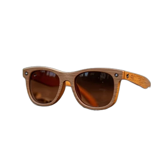 natural, wood, sunglasses transparent PNG cut-out