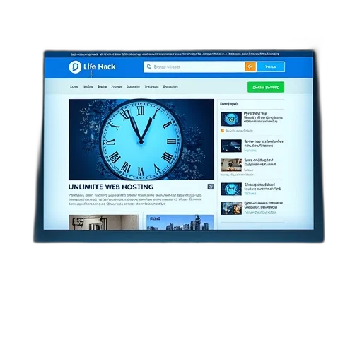 3d render, blue, digital, screen, displaying, website, white, color transparent PNG cut-out