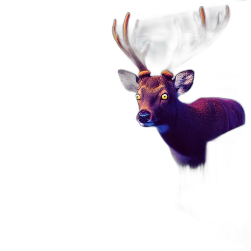 creature, animal, mask, crown, 3d render, concept art, photorealistic, fantasy art transparent PNG cut-out