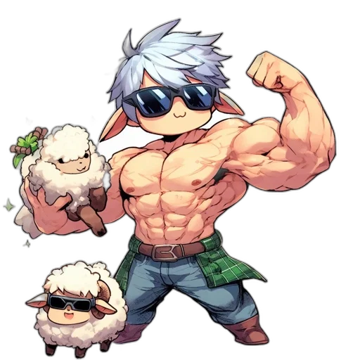 animal, weapon, pixel art, anime, concept art, fantasy art, animated, figure transparent PNG cut-out