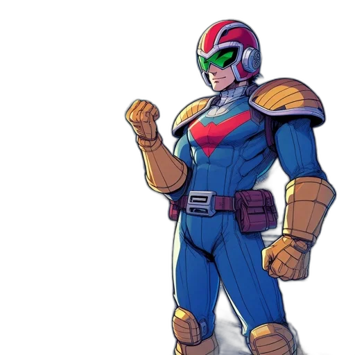 robot, jacket, weapon, concept art, comic book art, pixel art, cartoon, outer space transparent PNG cut-out