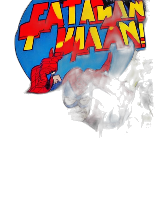 comic book art, concept art, cartoon, 3d render transparent PNG cut-out
