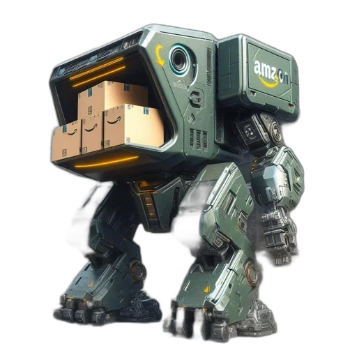 robot, weapon, concept art, 3d render, pixel art, massive, green, delivery transparent PNG cut-out