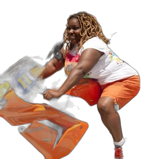 weapon, umbrella, creature, jacket, concept art, woman, rides, orange transparent PNG cut-out