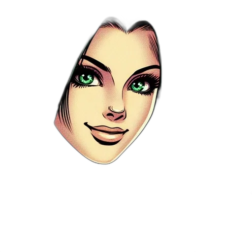 face, mask, jewelry, cartoon, pixel art, fantasy art, 3d render, female transparent PNG cut-out