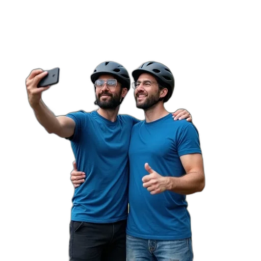 hat, staff, concept art, 3d render, man, beard, sunglasses, taking transparent PNG cut-out
