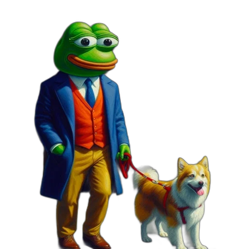 animal, staff, creature, jacket, concept art, pixel art, photorealistic, 3d render transparent PNG cut-out