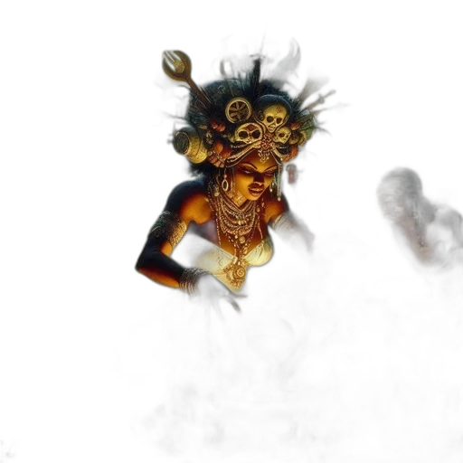 dragon, mask, jewelry, crown, concept art, fantasy art, 3d render, comic book art transparent PNG cut-out