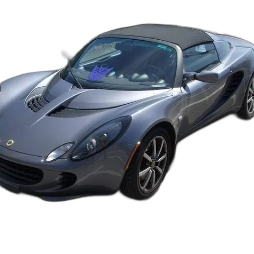 car, 3d render, photorealistic, grey, lotus, elise, convertible, sports transparent PNG cut-out