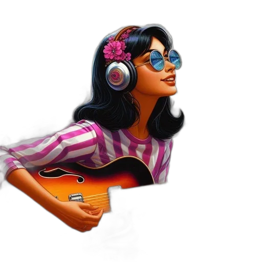 jewelry, photorealistic, 3d render, cartoon, concept art, young, woman, sunglasses transparent PNG cut-out