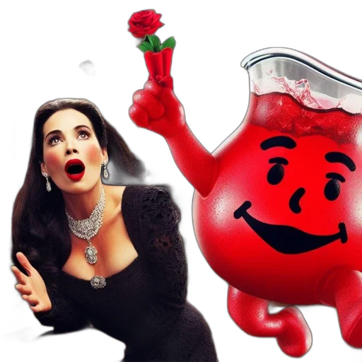 food, comedic, surrealist, tableau, features, gentleman, formal, attire transparent PNG cut-out