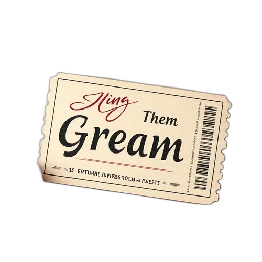 food, example, ticket, card transparent PNG cut-out