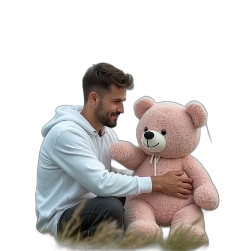animal, creature, jacket, 3d render, concept art, photorealistic, vaporwave, man transparent PNG cut-out