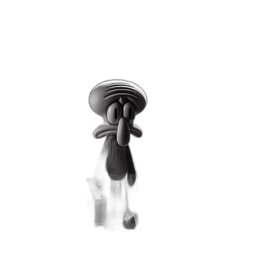 hat, robot, hair, staff, 3d render, concept art, cartoon, photorealistic transparent PNG cut-out