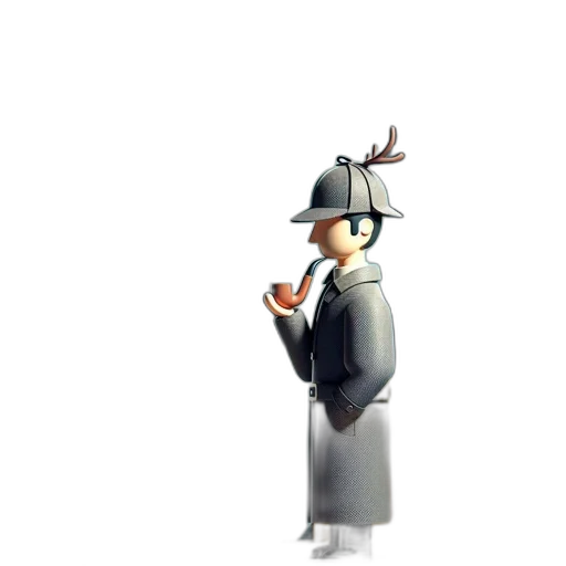 staff, hat, robot, animal, concept art, pixel art, 3d render, cartoon transparent PNG cut-out