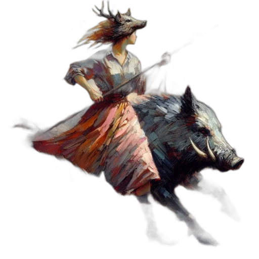 dress, animal, dragon, creature, concept art, fantasy art, photorealistic, oil painting transparent PNG cut-out