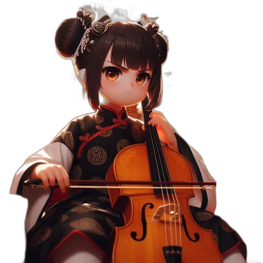 weapon, staff, animal, dress, anime, concept art, 3d render, fantasy art transparent PNG cut-out