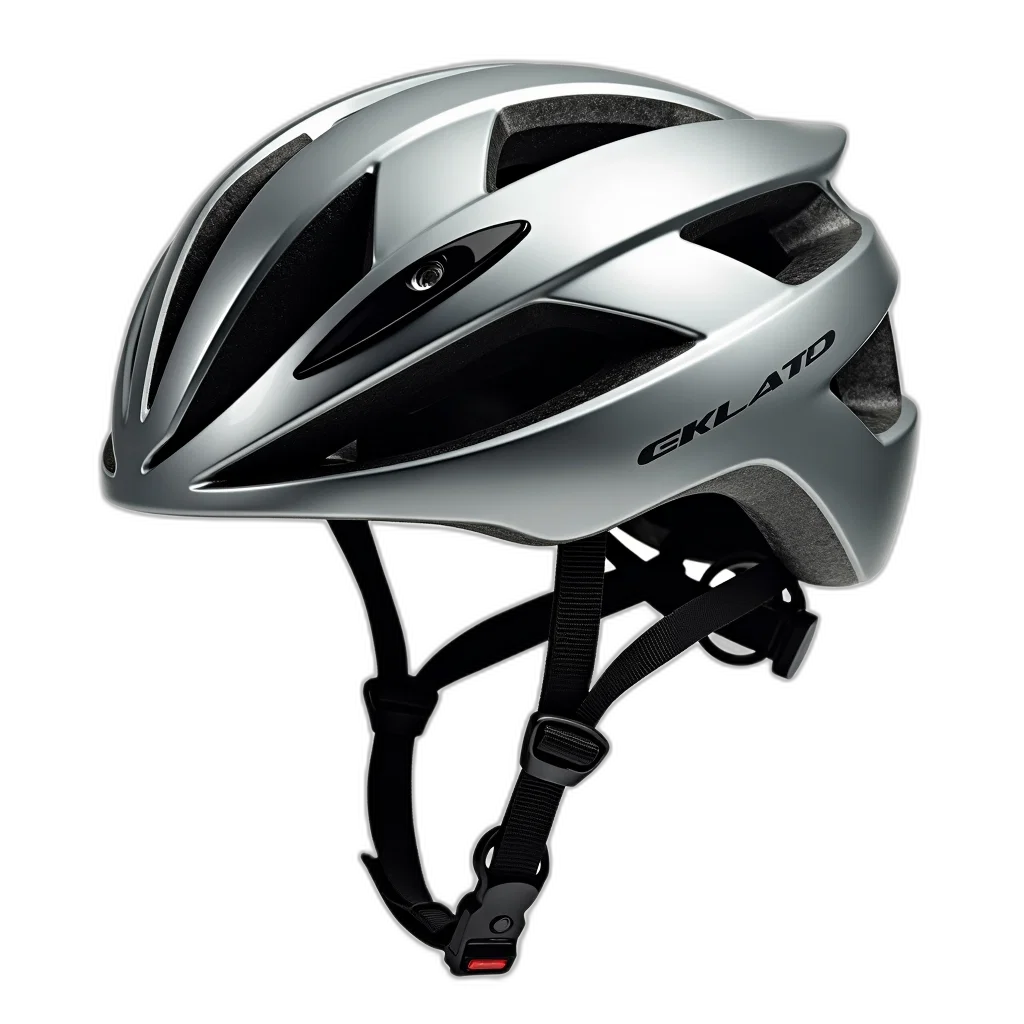 3d render, close-up, image, modern, cycling, helmet, sleek, design transparent PNG cut-out