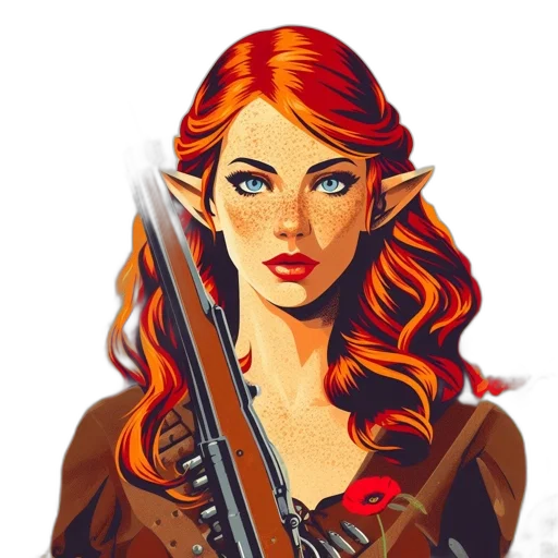 staff, sword, fantasy art, pixel art, comic book art, concept art, red, illustration transparent PNG cut-out