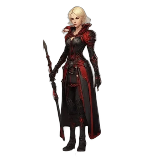 staff, sword, concept art, fantasy art, pixel art, 3d render, red, dark transparent PNG cut-out