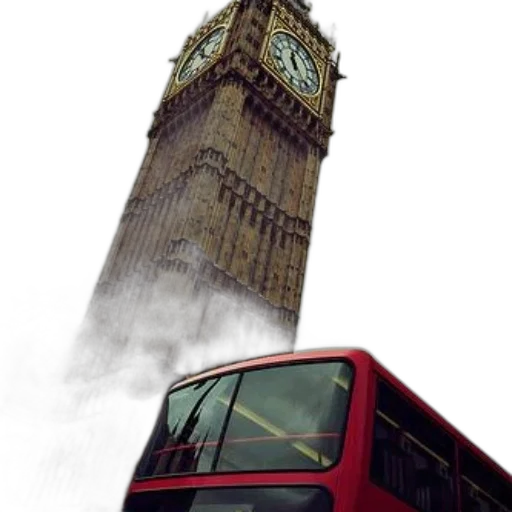 building, photorealistic, concept art, 3d render, oil painting, fog, city street, red transparent PNG cut-out