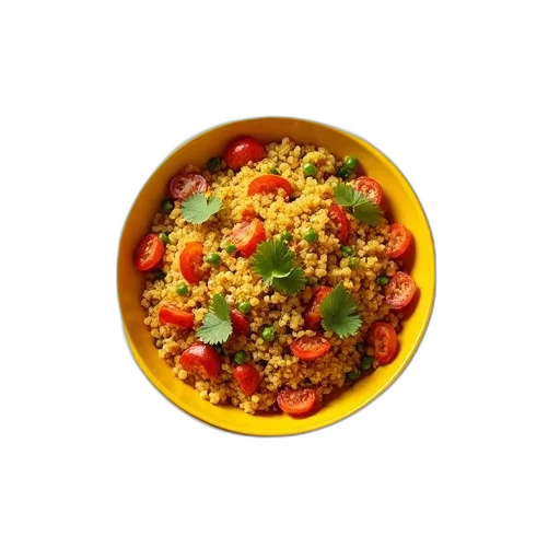 food, mexican, quinoa, salad, yellow, dish transparent PNG cut-out