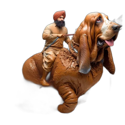 animal, creature, 3d render, concept art, photorealistic, man, traditional, attire transparent PNG cut-out