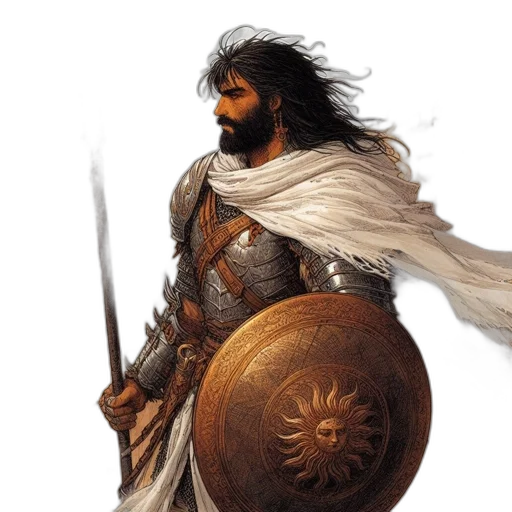 sword, weapon, fantasy art, concept art, photorealistic, comic book art, earth tones, golden transparent PNG cut-out
